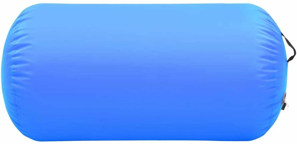Gimnastikos ritinys su pompa, mėlynas, 120x90cm, PVC