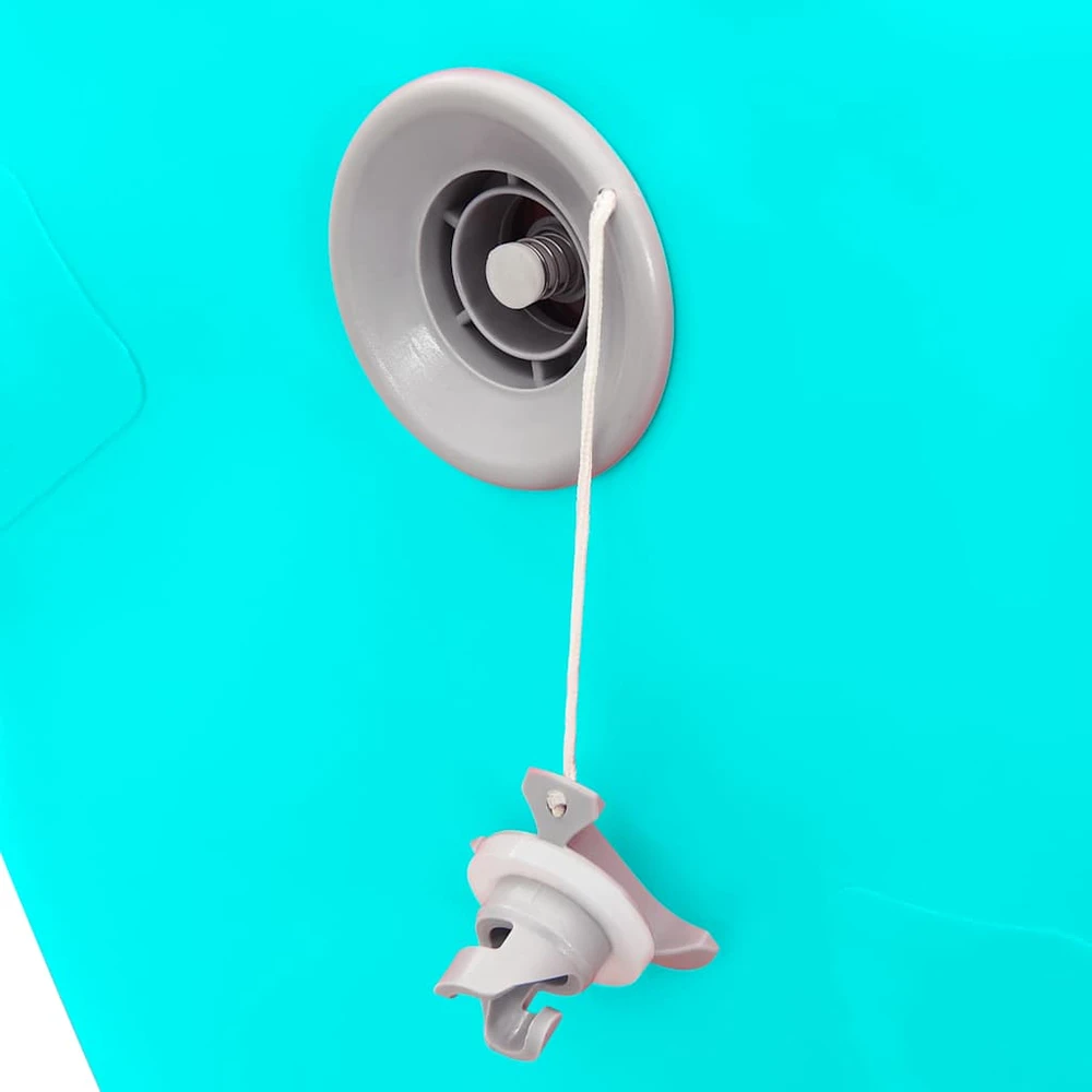 Gimnastikos ritinys su pompa, žalias, 100x60cm, PVC