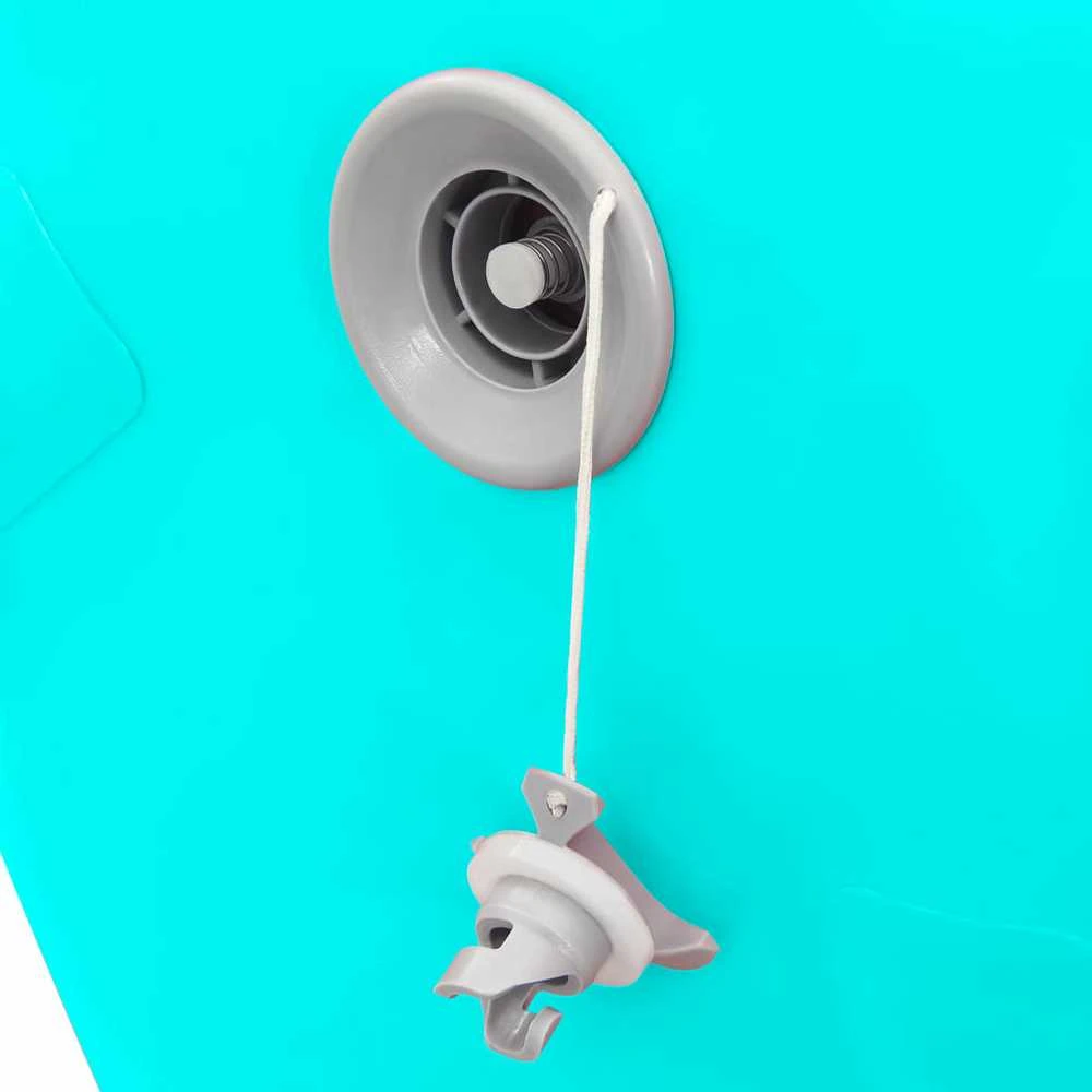 Gimnastikos ritinys su pompa, žalias, 120x75cm, PVC