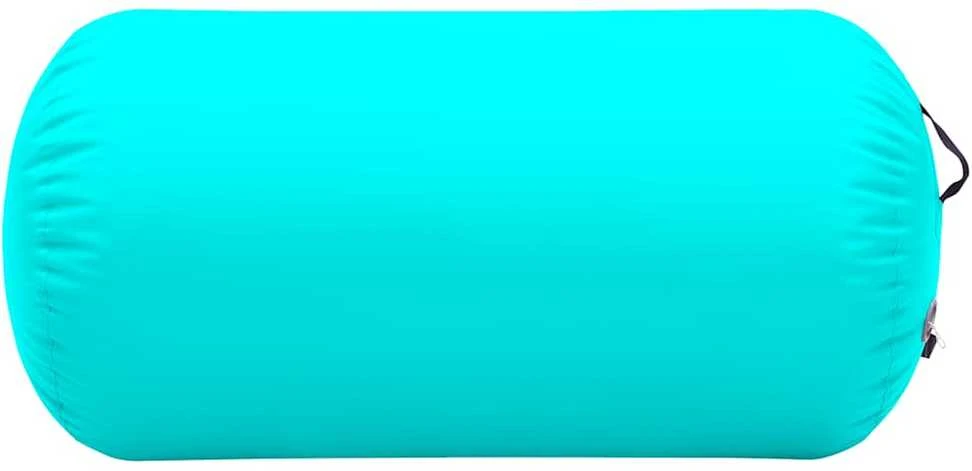Gimnastikos ritinys su pompa, žalias, 120x90cm, PVC
