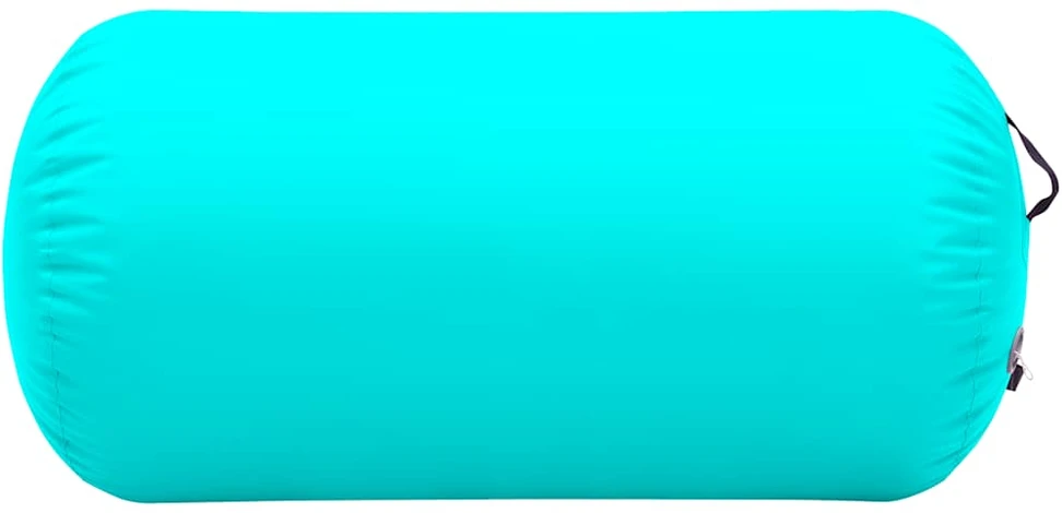 Gimnastikos ritinys su pompa, žalias, 120x90cm, PVC