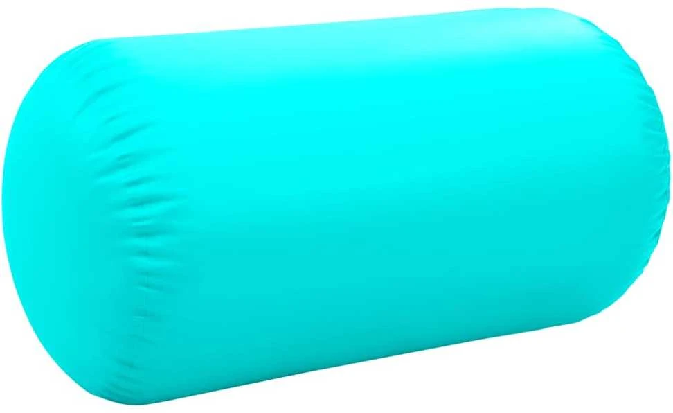 Gimnastikos ritinys su pompa, žalias, 120x90cm, PVC