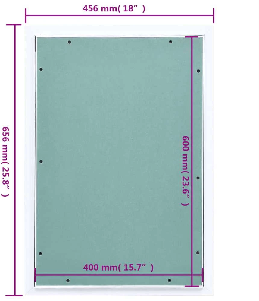Gipso kartono plokštė su aliuminiu rėmu, 400x600mm