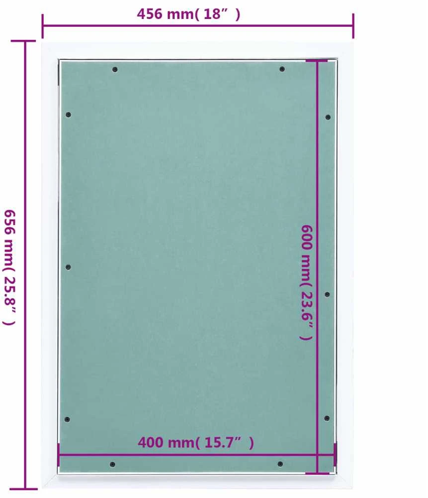 Gipso kartono plokštė su aliuminiu rėmu, 400x600mm