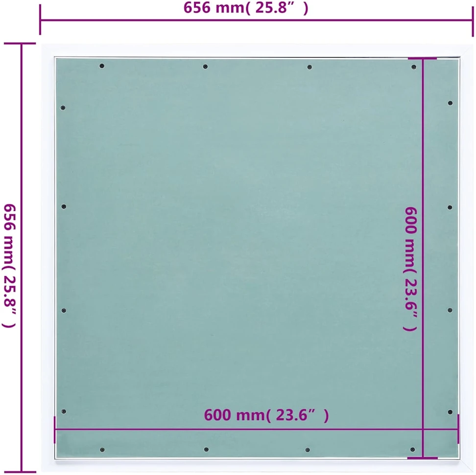 Gipso kartono plokštė su aliuminiu rėmu, 600x600mm