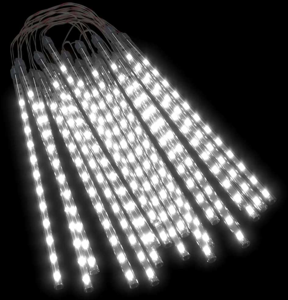 Girlianda meteorų lietus, 20vnt., 30cm, 480 šaltų baltų LED