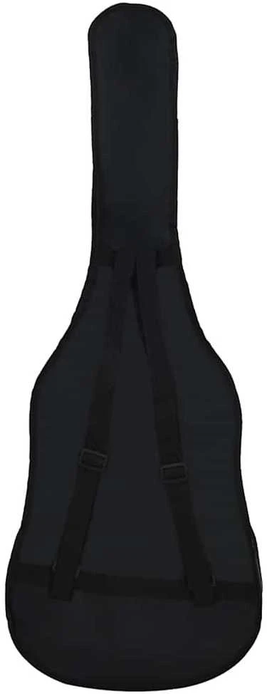 Gitaros dėklas 4/4 dydžio gitarai, juodas, 100x37 cm, audinys