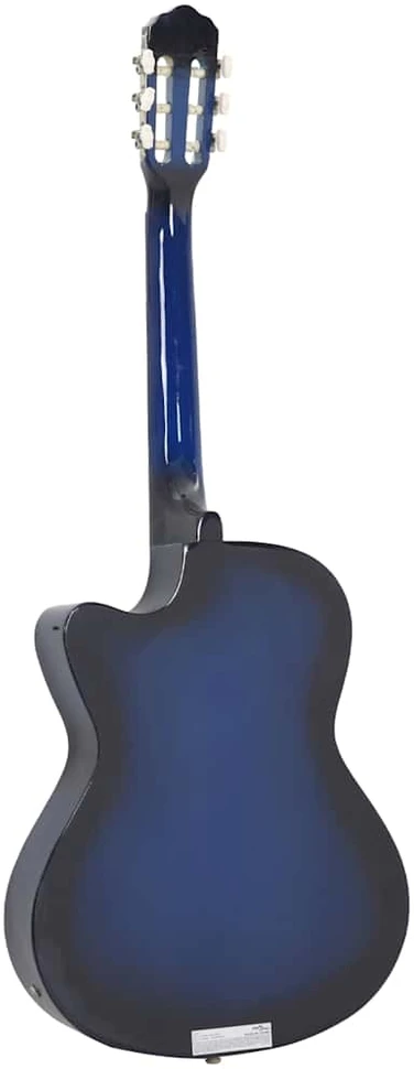 Gitaros rinkinys su ekvalaizeriu, 12 dalių, mėlynas, 6 stygos