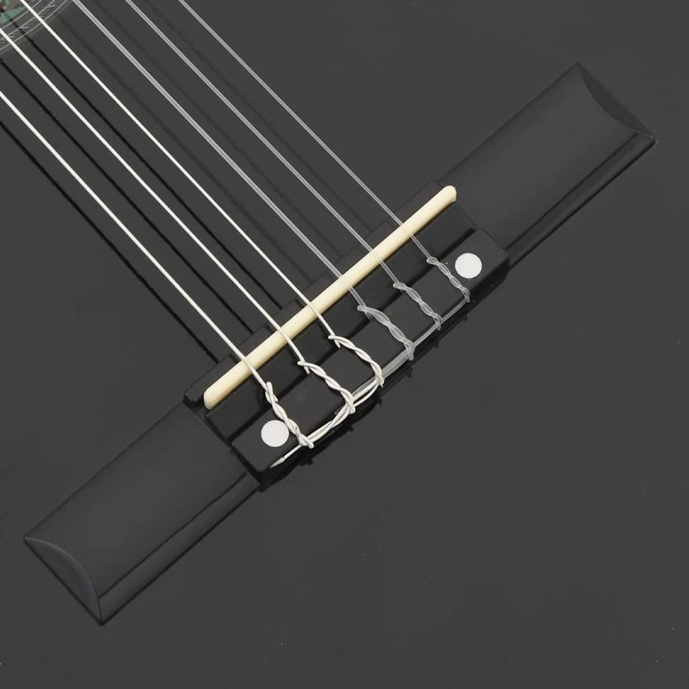 Gitaros rinkinys su ekvalaizeriu, 12 dalių, juodas, 6 stygos