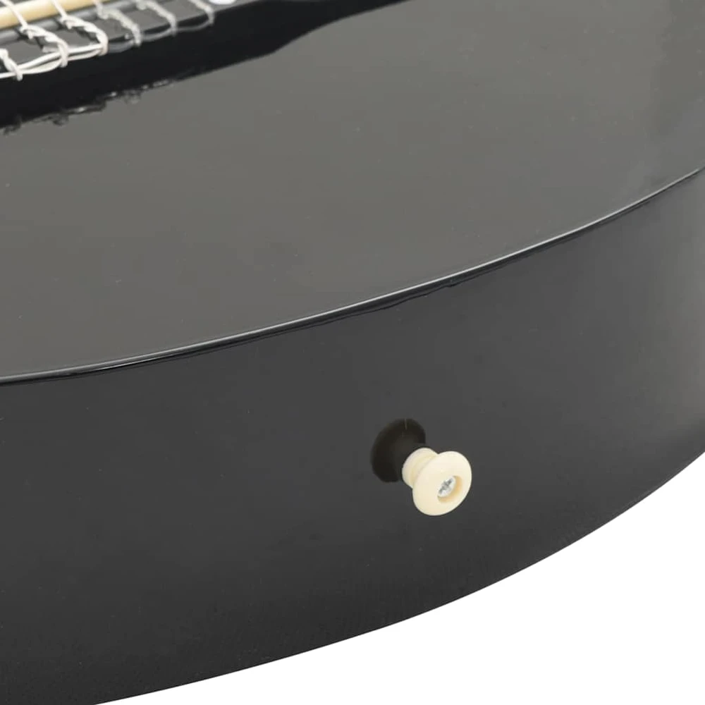 Gitaros rinkinys su ekvalaizeriu, 12 dalių, juodas, 6 stygos