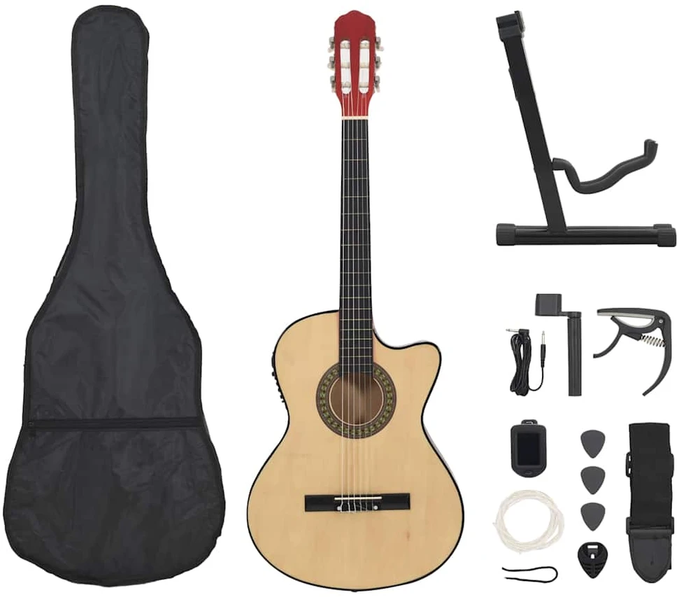 Gitaros rinkinys su ekvalaizeriu, 12 dalių, 6 stygos