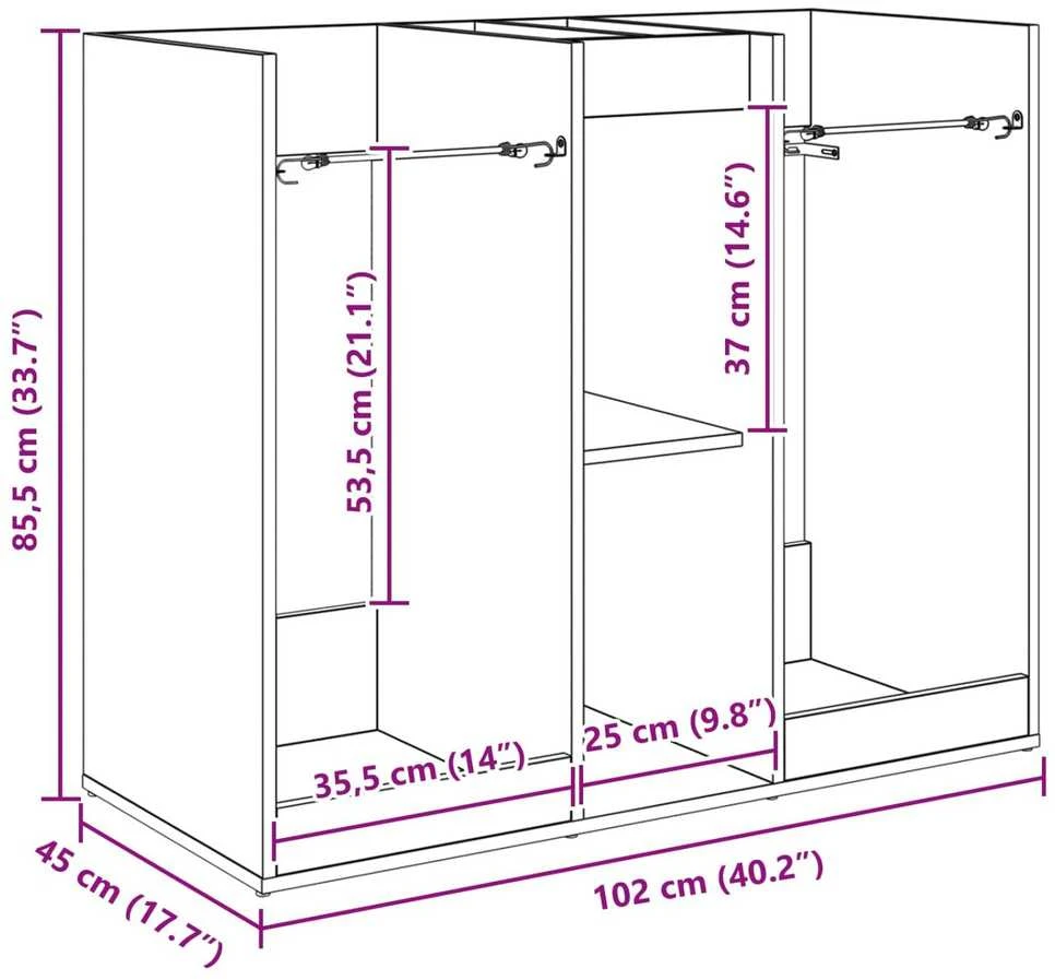 Golfo spinta Paprastas Balta 102 x 45 x 85,5 cm