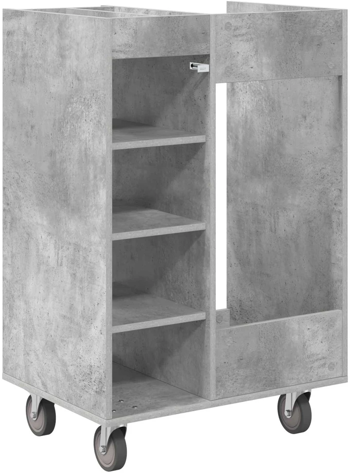 Golfo spinta su ratu Paprastas Betono pilka 65 x 45 x 98 cm