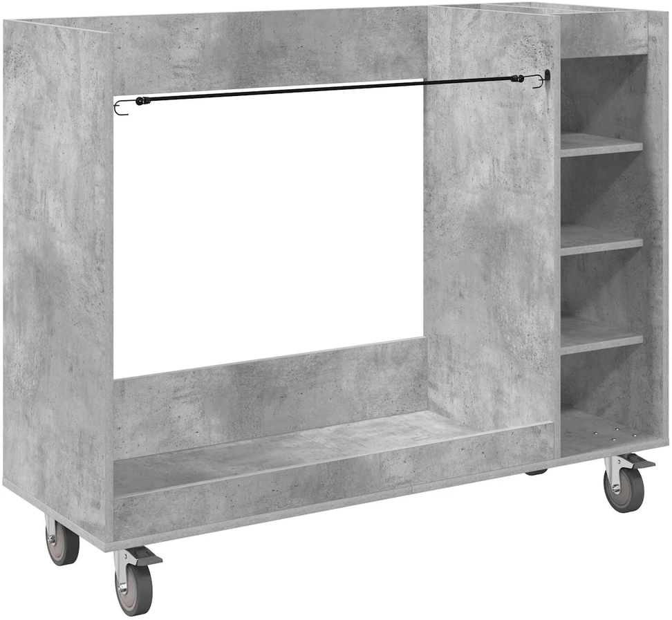 Golfo spinta su ratu Paprastas Betono pilka 120 x 45 x 98 cm