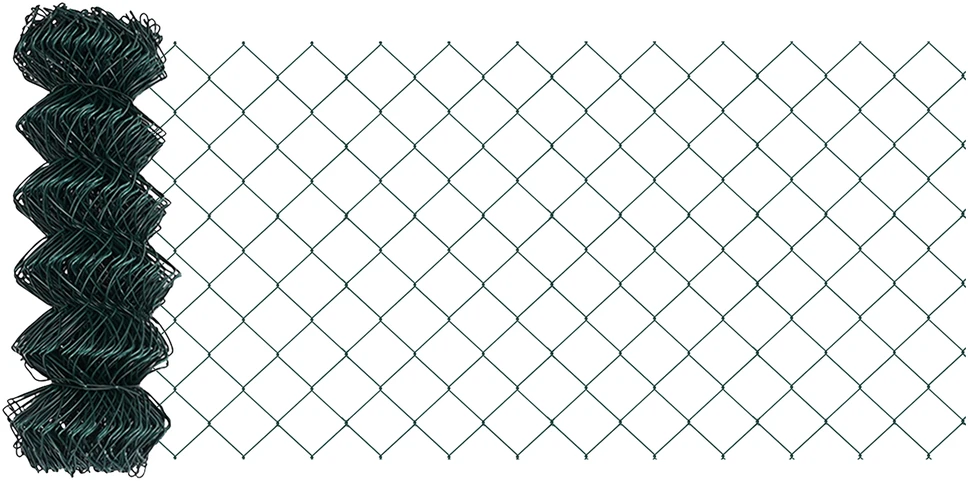 Grandinės ryšio tvora 25 x 0,6 m Plienas Žalia