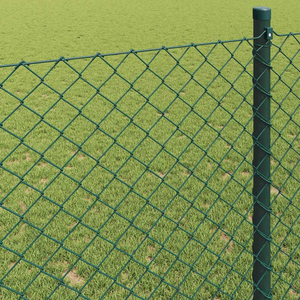 Grandinės ryšio tvora 25 x 1,6 m Plienas Žalia