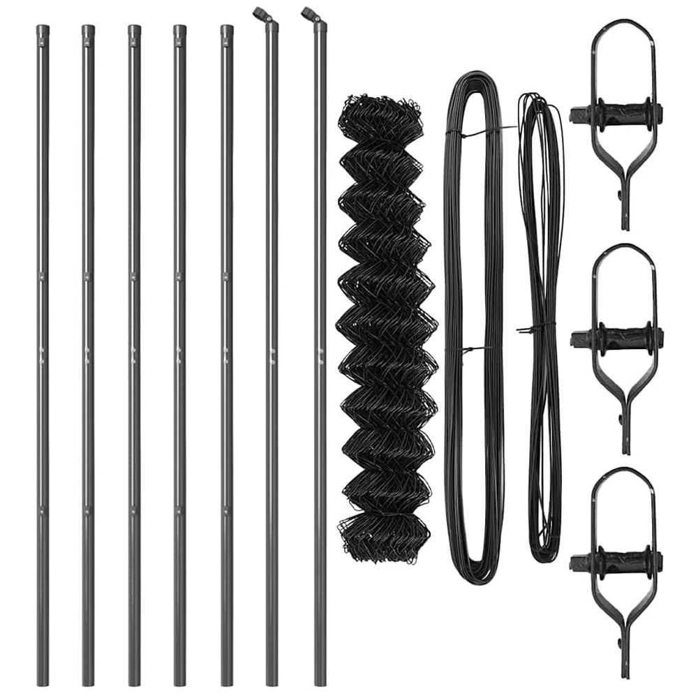 Grandinės tvoros tvirtinimas 10 x 1,2 m PVC dengtas plienas