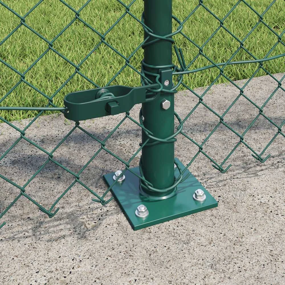 Grandininė tvora su betono baze 0,8 x 25 m PVC dengtas plienas