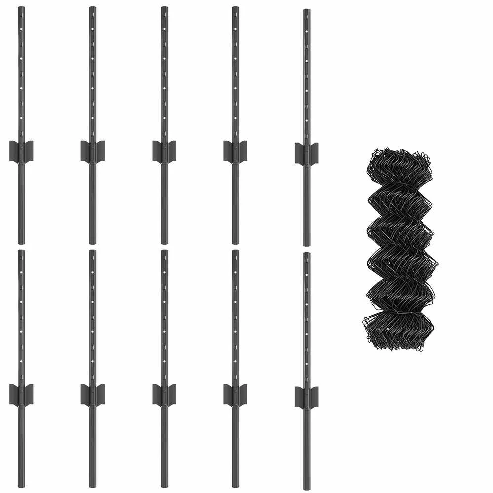 Grandininės tvoros su stulpeliu 10 x 0,4 m PVC dengtas plienas