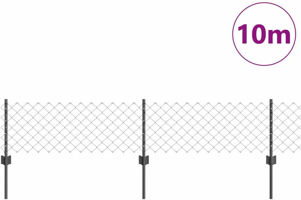 Grandininės tvoros su stulpeliu 10 x 0,4 m PVC dengtas plienas