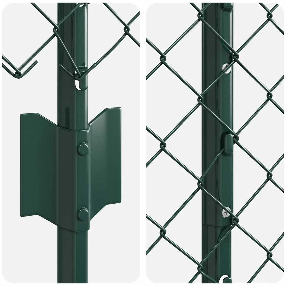 Grandininės tvoros su stulpeliu 10 x 1,2 m PVC dengtas plienas
