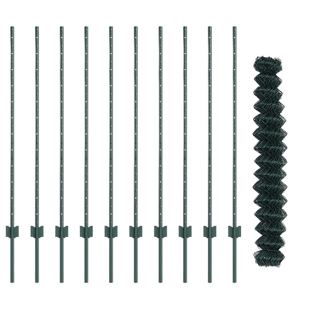 Grandininės tvoros su stulpeliu 10 x 1,2 m PVC dengtas plienas