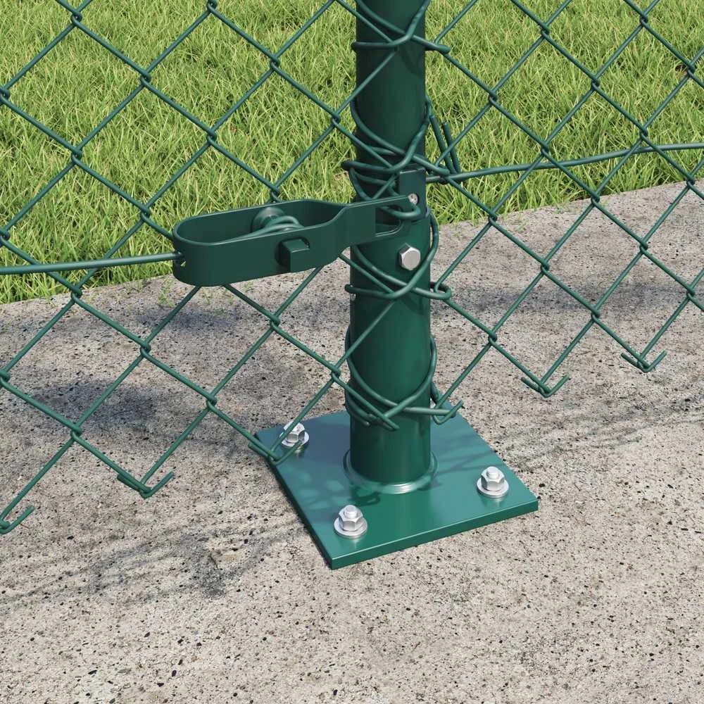 Grandininė tvora su betono baze 25 x 1,2 m PVC dengtas plienas