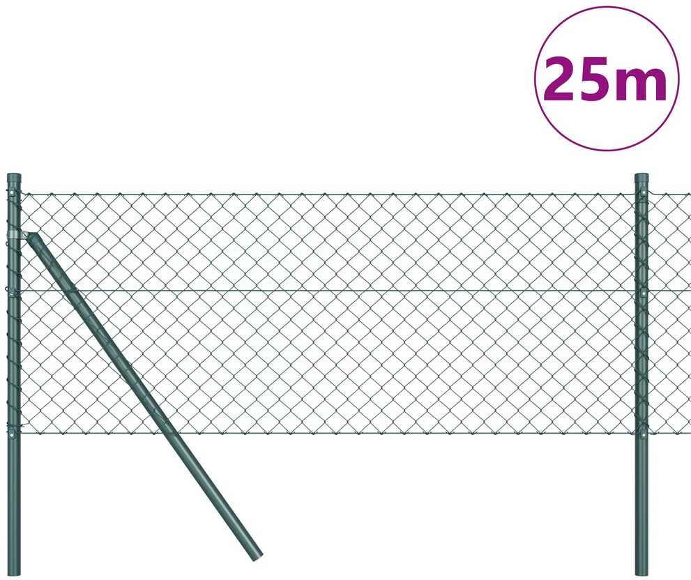 Grandinės tvoros tvirtinimas 25 x 0,6 m PVC dengtas plienas