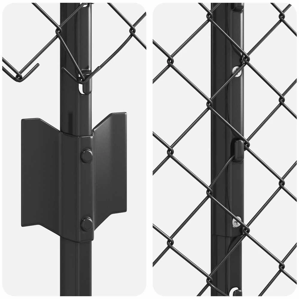 Grandininės tvoros su stulpeliu 10 x 1,5 m PVC dengtas plienas