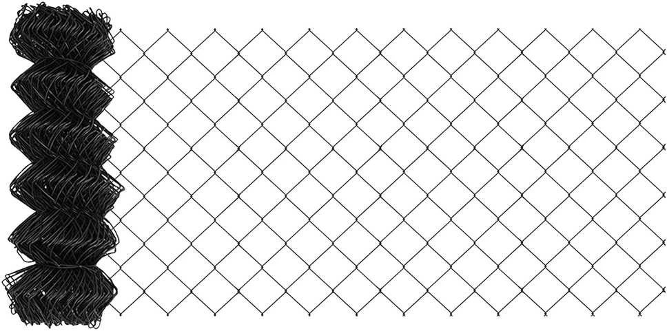 Grandininės tvoros su stulpeliu 25 x 0,6 m PVC dengtas plienas