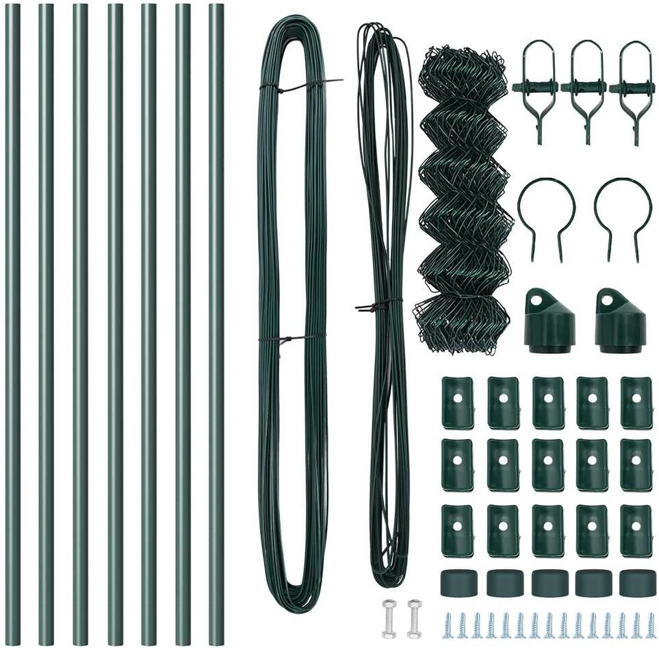 Grandinės tvoros tvirtinimas 10 x 0,8 m PVC dengtas plienas