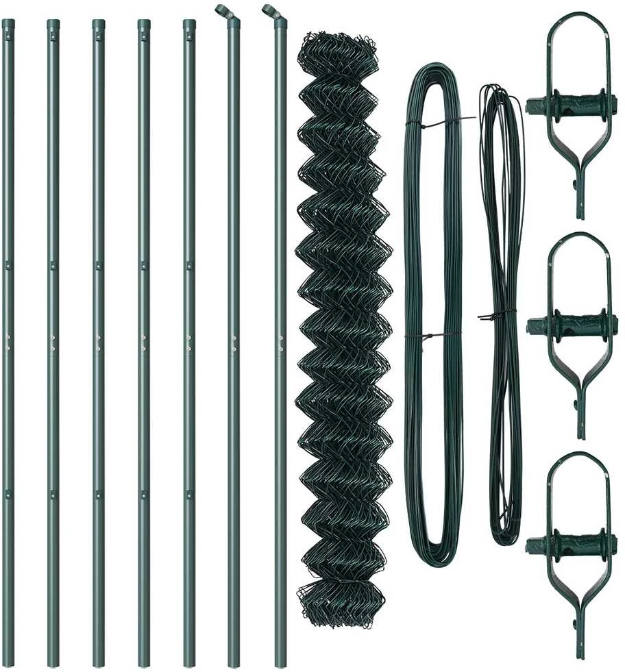 Grandinės tvoros tvirtinimas 10 x 1,6 m PVC dengtas plienas