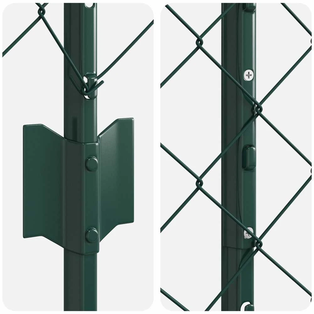 Grandininės tvoros su stulpeliu 25 x 1,2 m PVC dengtas plienas
