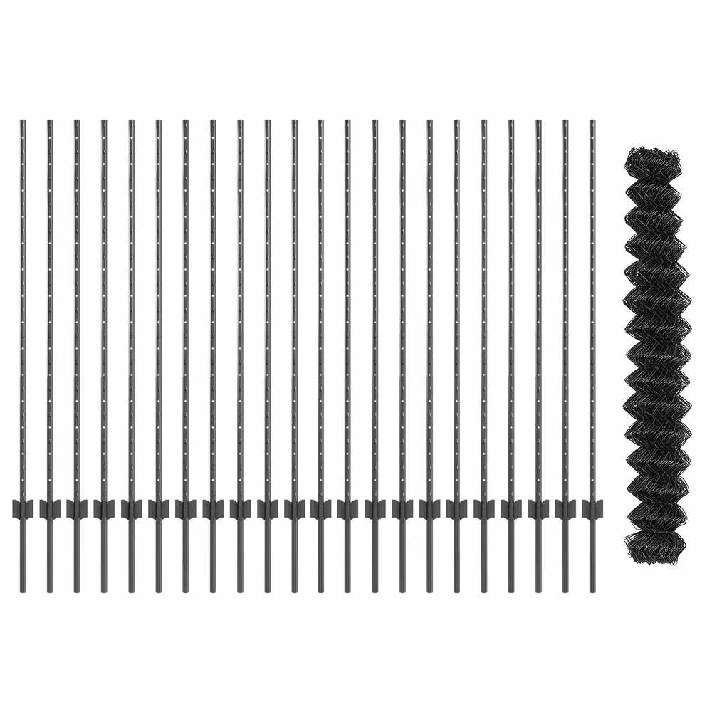 Grandininės tvoros su stulpeliu 25 x 1,4 m PVC dengtas plienas
