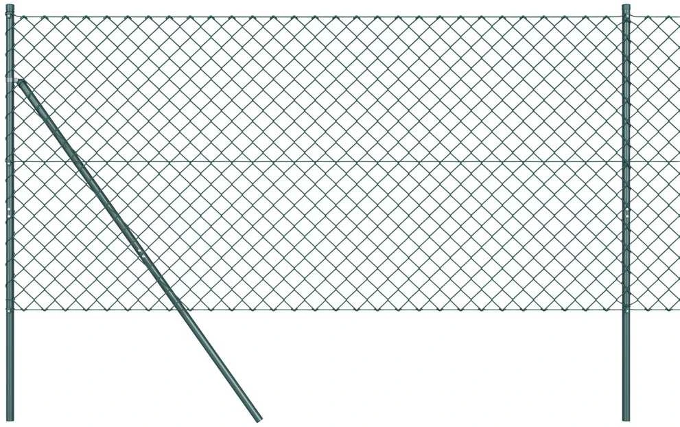 Grandinės tvoros tvirtinimas 10 x 1,5 m PVC dengtas plienas