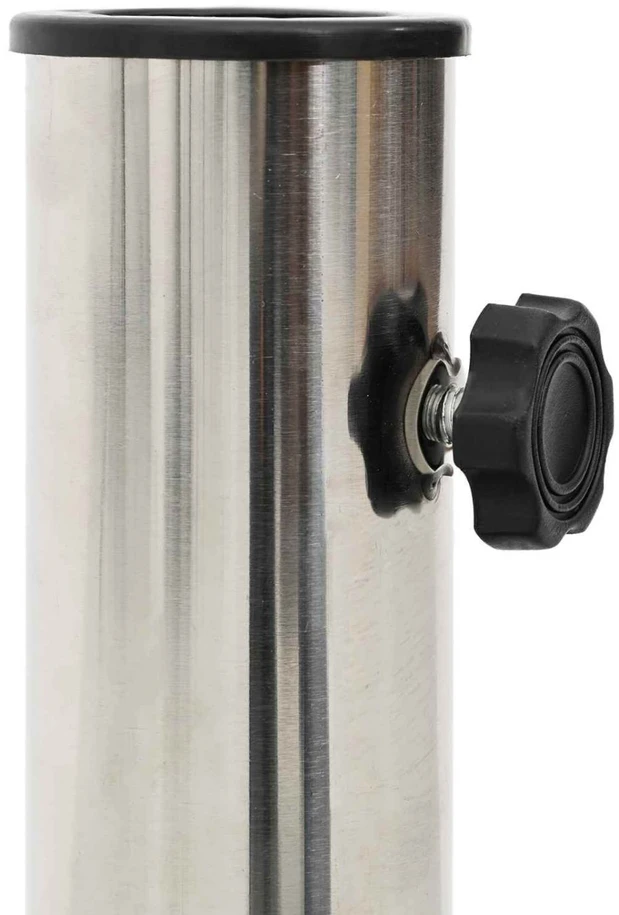 Granito skėčio stovas su ratais 4-5 cm stulpui 27.2kg Pilka