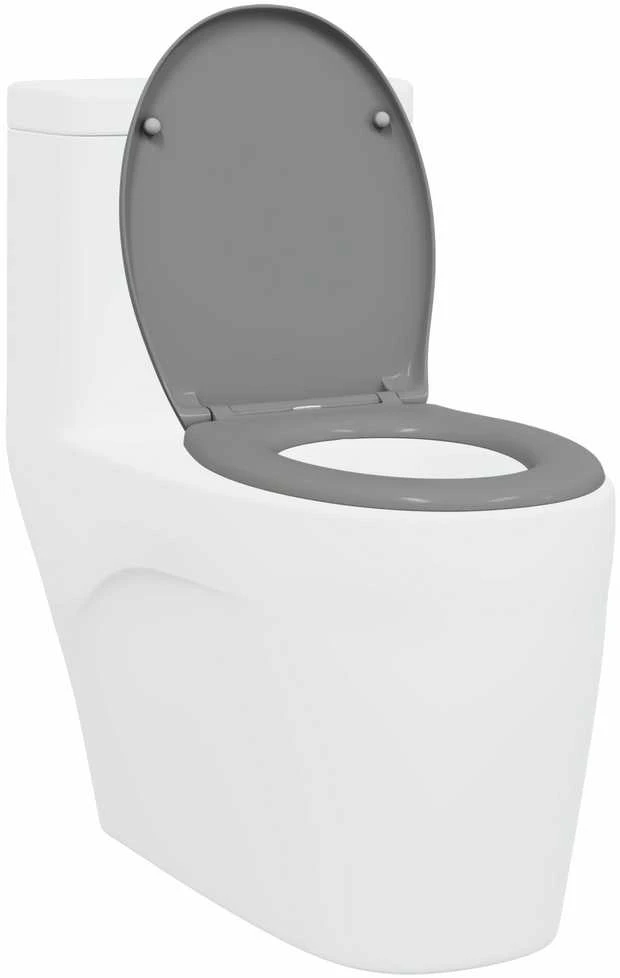 Tualeto sėdynė Pilka 47 x 37 x 4 cm Duroplastas