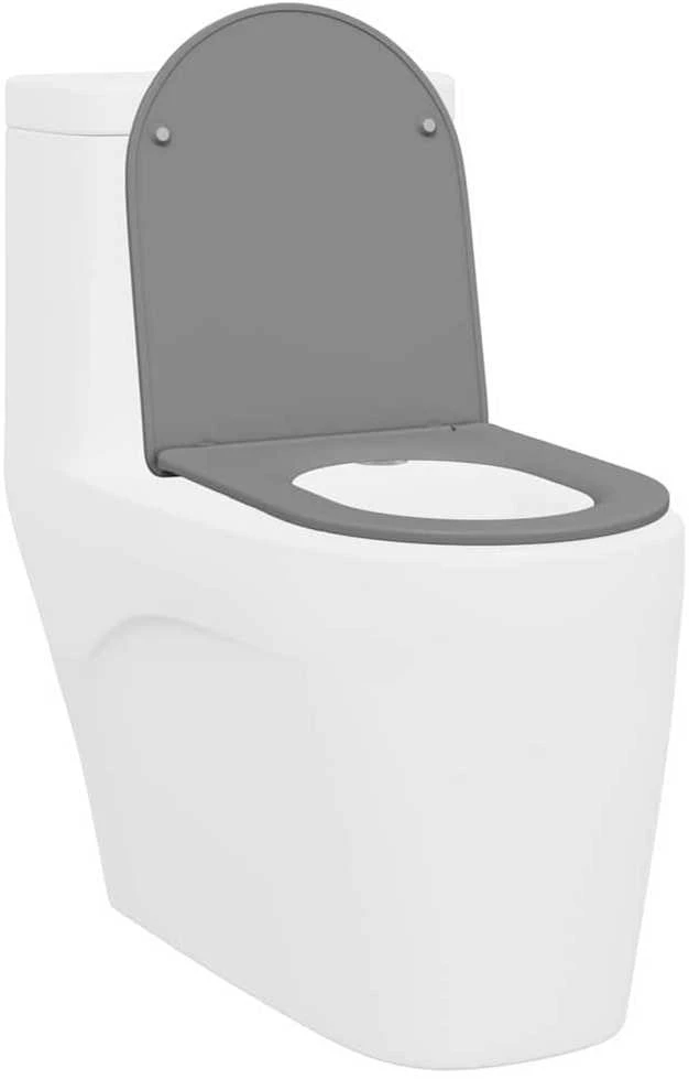Tualeto sėdynė Pilka 47 x 36 x 3,4 cm Duroplastas