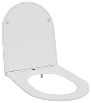 Tualeto sėdynė Balta 47 x 36 x 3,4 cm Duroplastas