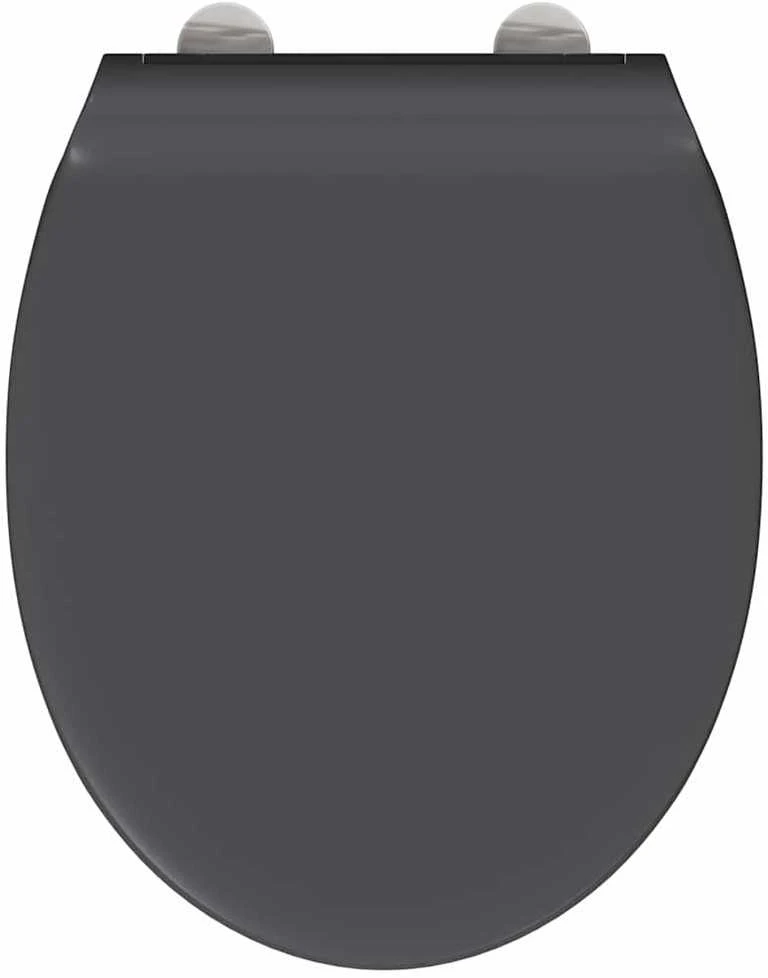 Tualeto sėdynė Antracito 45,5 x 37,5 x 3,8 cm Duroplastas