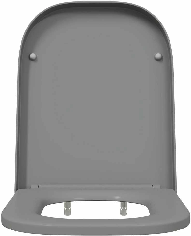 Tualeto sėdynė Pilka 47,5 x 35 x 3,6 cm Duroplastas