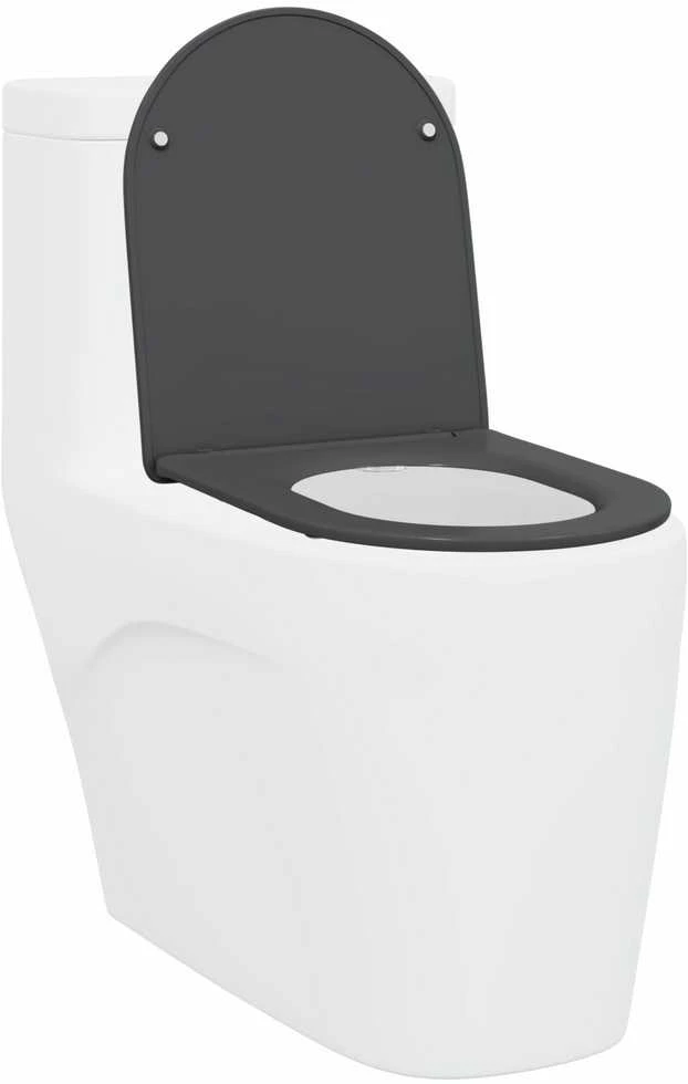 Tualeto sėdynė Antracito 47 x 36 x 3,4 cm Duroplastas