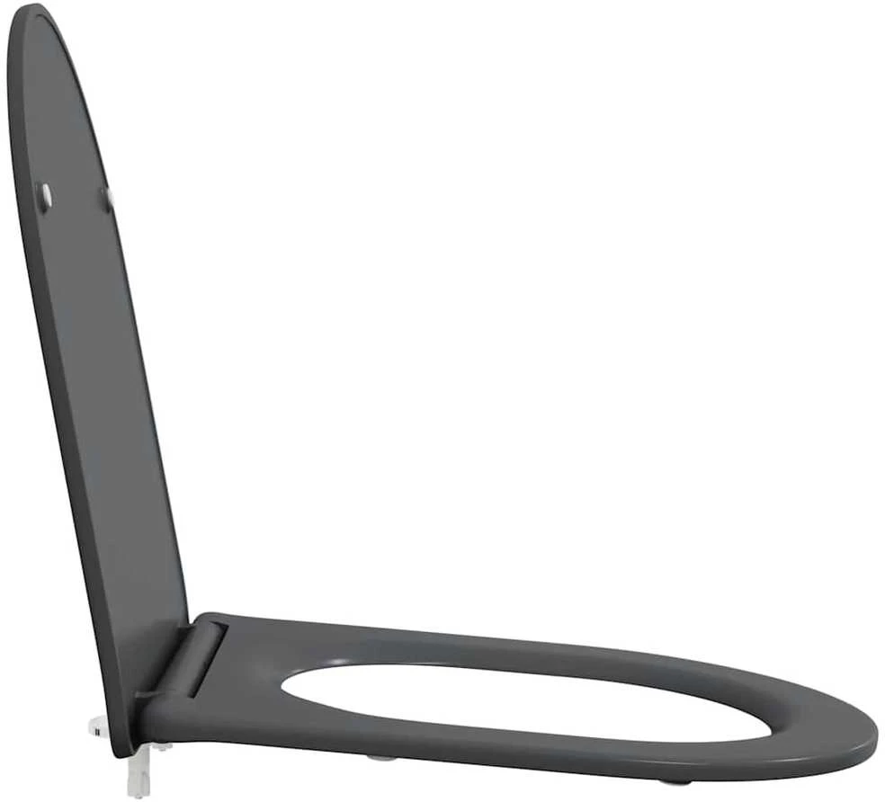 Tualeto sėdynė Antracito 47 x 36 x 3,4 cm Duroplastas