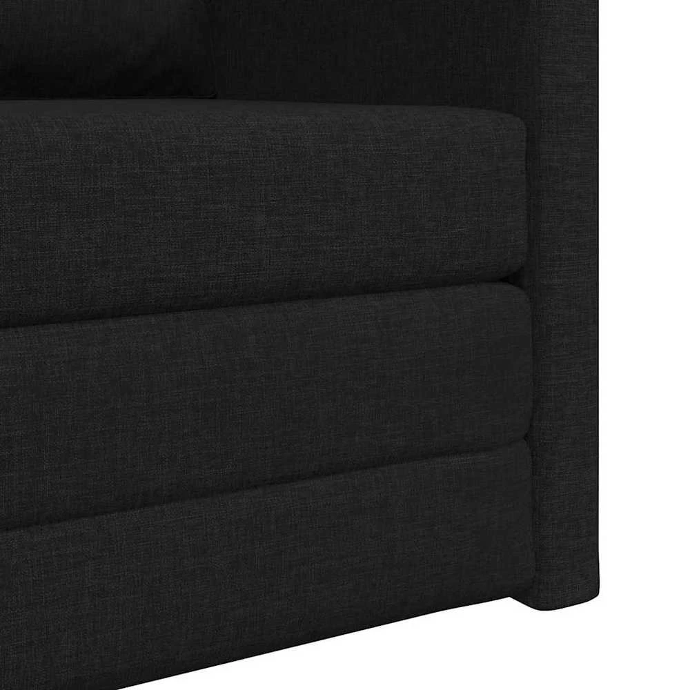 Sofa lova Juoda 74 x 77 x 81 cm audinys