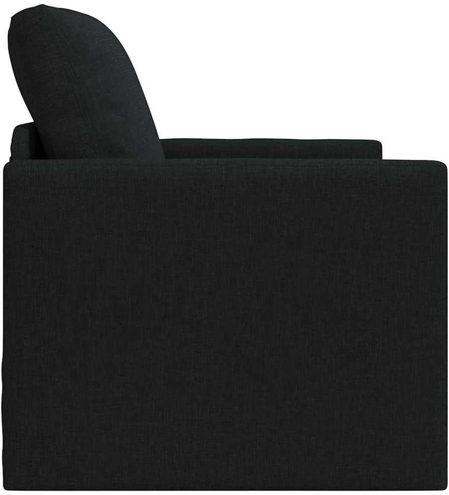 Sofa lova Juoda 74 x 77 x 81 cm audinys