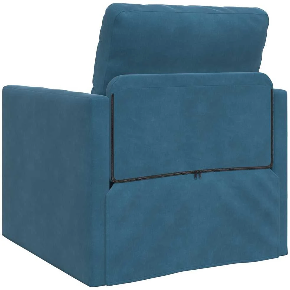 Sofa lova Mėlyna 74 x 77 x 81 cm Aksomas