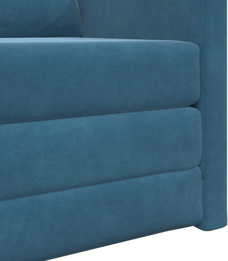 Sofa lova Mėlyna 74 x 77 x 81 cm Aksomas