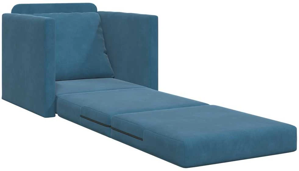 Sofa lova Mėlyna 74 x 77 x 81 cm Aksomas