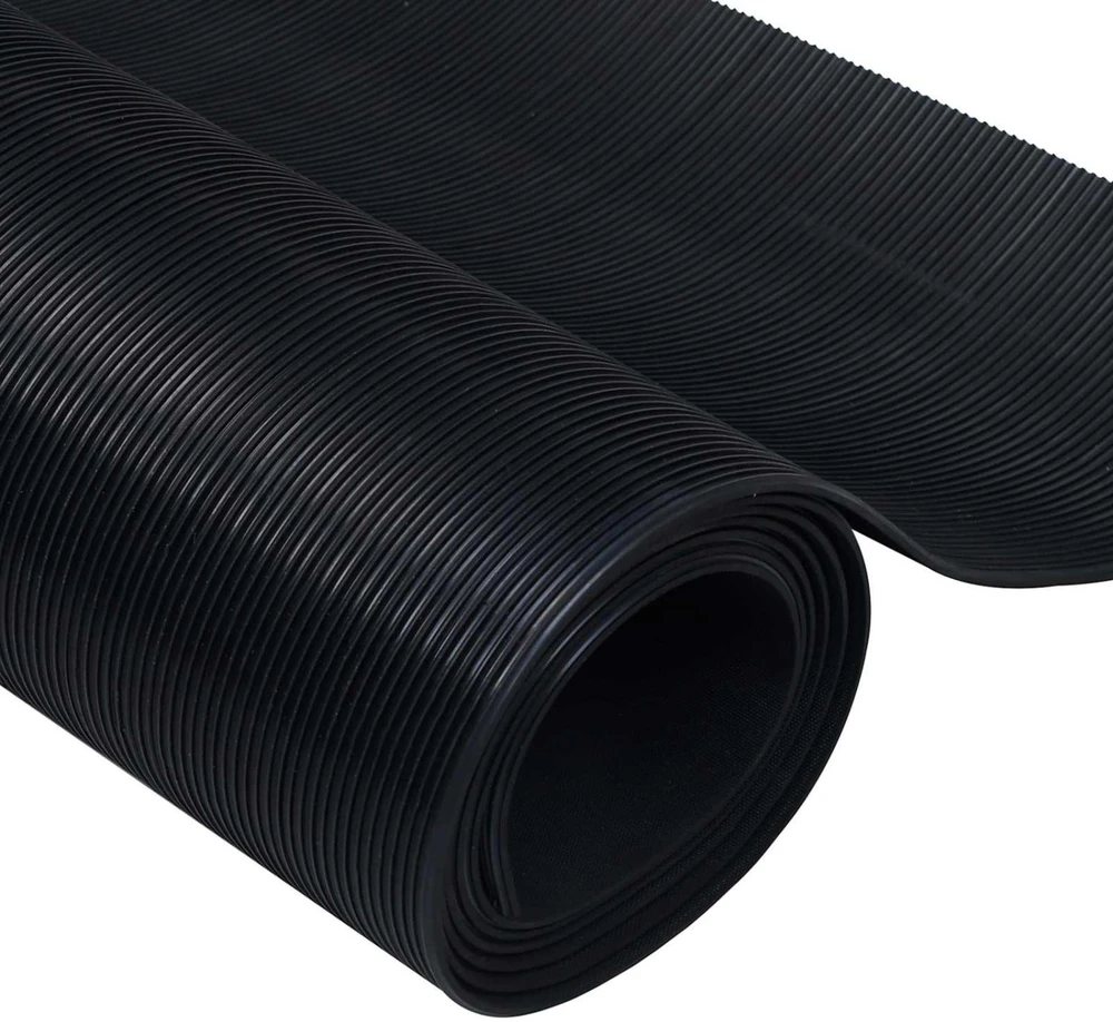 Grindų kilimėlis Juoda 1 x 2 m Guma