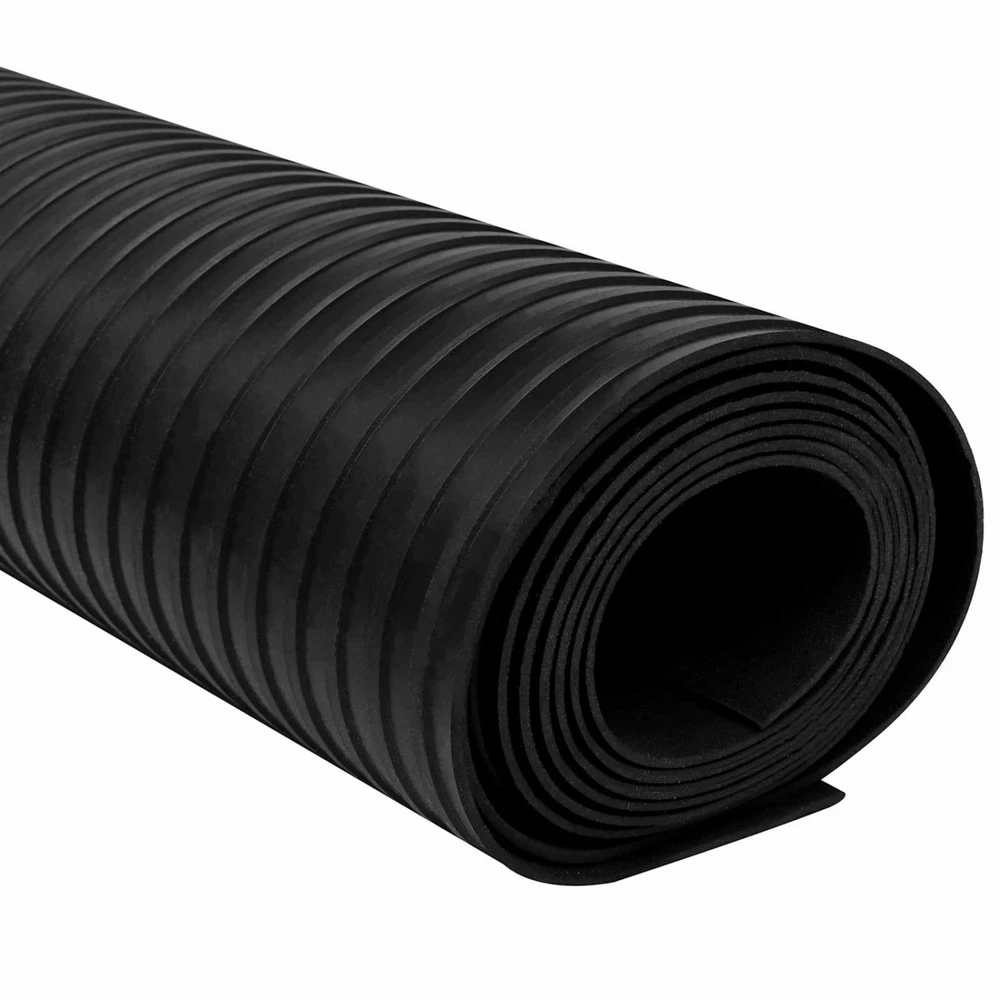 Grindų kilimėlis Juoda 1 x 5 m Guma